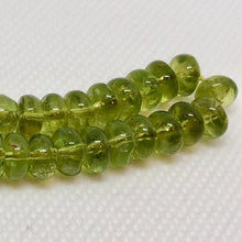 Load image into Gallery viewer, 5 Sparkling Smooth 7x4-7x3mm Peridot Roundel Beads 6761 - PremiumBead Primary Image 1
