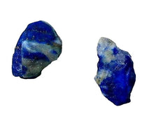 Load image into Gallery viewer, 2 Natural Rough Indigo Lapis Nugget Pendant Beads 5776
