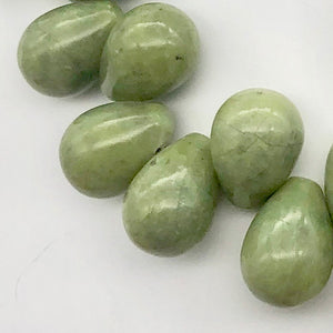 Lovely! 3 Natural Chinese Peridot Pear Smooth Briolette Beads - PremiumBead Alternate Image 2