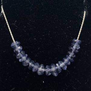 Fabulous Indigo Iolite Faceted Roundel Beads | 18 Beads | 3x2-2.5mm | 005037 - PremiumBead Alternate Image 2