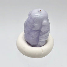 Load image into Gallery viewer, 26.9cts Hand Carved Buddha Lavender Jade Pendant Bead | 21x14.5x10mm | Lavender - PremiumBead Alternate Image 7
