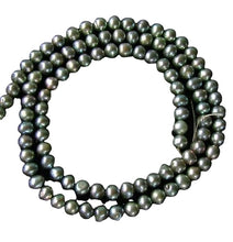 Load image into Gallery viewer, Platinum Green Freshwater 4-5mm Pearl Strand 109939
