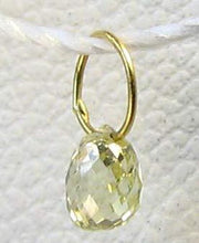 Load image into Gallery viewer, 0.22cts Natural Canary 3x3x2mm Diamond &amp; 18K Gold Pendant 8798F - PremiumBead Alternate Image 2
