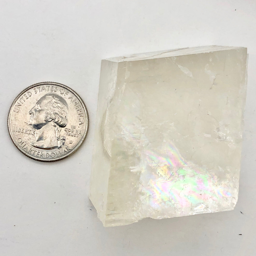 Optical Calcite / Raw Iceland Spar Natural Mineral Crystal Specimen | 1.6x1.2