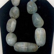 Load image into Gallery viewer, Natural Aquamarine Pebble Bead 16&quot; Strand | 27 Beads | 25x12x10-14x10x7mm | - PremiumBead Alternate Image 4
