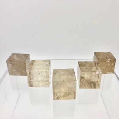 Natural Smoky Quartz Cube Specimen | Grey/Brown | 19x19mm | ~19g - PremiumBead Primary Image 1