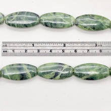 Load image into Gallery viewer, Translucent Flat Squared Oval Nephrite Jade Bead Strand | 18x14x5mm | 14 Beads |
