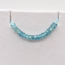Load image into Gallery viewer, 1 inch of Blue Zircon Faceted 3.5-3mm Roundel (12-14) Beads 10846 - PremiumBead Alternate Image 10
