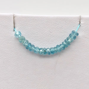 1 inch of Blue Zircon Faceted 3.5-3mm Roundel (12-14) Beads 10846 - PremiumBead Alternate Image 10
