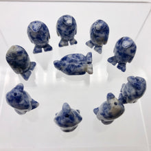Load image into Gallery viewer, March of The Penguins 2 Carved Sodalite Beads | 21.5x12.5x11mm | Blue - PremiumBead Alternate Image 10
