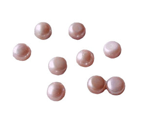 Enchanting Natural Pink Button Pearl Strand 104475
