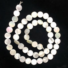 Load image into Gallery viewer, Hot Natural Mother of Pearl Shell Bead Strand | 8x2 mm | 51 Pearls |
