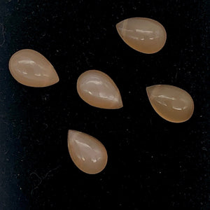 1 Gem Quality 9x6x3.5mm Peach Moonstone Pear Briolette Bead 6099 - PremiumBead Alternate Image 2