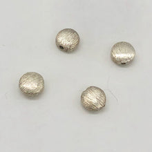 Load image into Gallery viewer, Designer Four Brushed Solid Sterling Silver Coin Beads 7223
