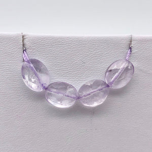 Natural Lilac Amethyst Faceted Flat Oval Beads | 10x8mm | 3 Beads | 6750 - PremiumBead Alternate Image 10