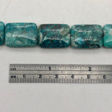 Load image into Gallery viewer, Natural Chrysocolla Rectangle 20x15x7mm Bead Strand - PremiumBead Alternate Image 4
