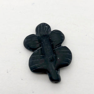 1 Carved Matte Onyx Butterfly Flower Focal Bead | 26x20x4mm | Black - PremiumBead Alternate Image 10