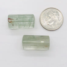 Load image into Gallery viewer, Garden Quartz Lodalite Triangle | 20x11x11mm | Green | 2 Bead
