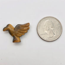 Load image into Gallery viewer, Lovely Hand Carved Tiger&#39;s Eye Dove Bird Figurine | 25.5x18x7 | Golden - PremiumBead Alternate Image 3
