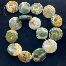 Load image into Gallery viewer, Ocean Jasper Graduated Round Bead Strand | 26x8 to 29x12 |Multi-color| 15 Beads|
