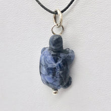 Load image into Gallery viewer, Charming! Sodalite Turtle &amp; Silver Pendant - PremiumBead Alternate Image 3
