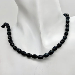 Dark Blue/Black Tigereye 8x6mm bead 8 inch strand | 23 beads | - PremiumBead Alternate Image 4