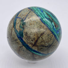 Load image into Gallery viewer, Azurite Malachite Chrysoprase Scry Crystal Sphere | 55mm | Green/Blue/Brown | 1
