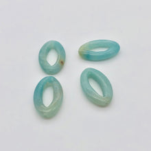 Load image into Gallery viewer, 4 Picture Frame Amazonite 20x12x4mm Oval Beads 009368D - PremiumBead Primary Image 1
