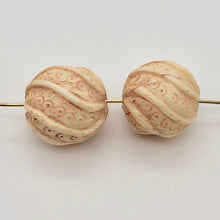 Load image into Gallery viewer, Carved Octopus Tentacle Swirl Waterbuffalo Bone Bead 10760A - PremiumBead Primary Image 1
