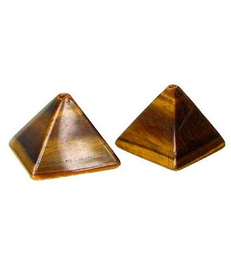 Shimmer 2 Hand Carved Tigereye Pyramid Beads 9289TE - PremiumBead Primary Image 1