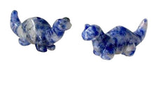 Load image into Gallery viewer, Dinosaur 2 Carved Sodalite Diplodocus Beads
