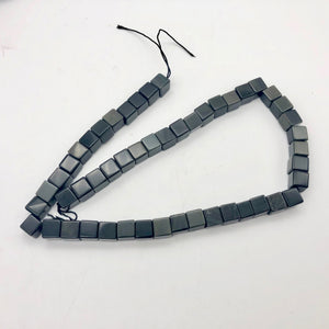 Ten AAA Black Obsidian with Some Rainbow Cube Beads - PremiumBead Alternate Image 5