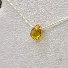 Load image into Gallery viewer, 1 Natural Untreated Yellow Sapphire Faceted Briolette Bead - PremiumBead Primary Image 1

