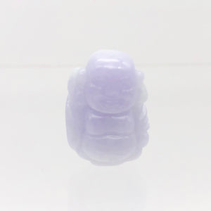 23cts Hand Carved Buddha Lavender Jade Pendant Bead | 20.5x14.5x9.5mm | Lavender - PremiumBead Alternate Image 8