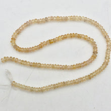 Load image into Gallery viewer, Natural Imperial Topaz Faceted 3mm Roundel Bead 11 inch strand - PremiumBead Alternate Image 4
