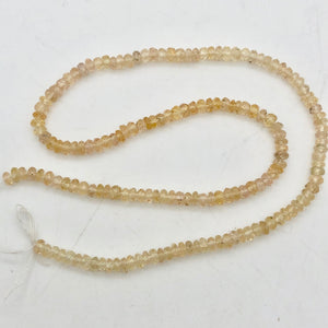 Natural Imperial Topaz Faceted 3mm Roundel Bead 11 inch strand - PremiumBead Alternate Image 4