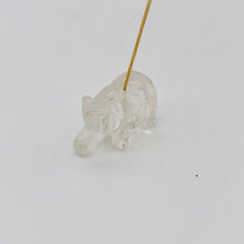 Load image into Gallery viewer, Quartz Hand Carved Bear Figurine/Worry bead | 13x18x9mm | Clear - PremiumBead Alternate Image 9
