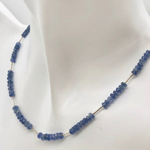 41cts Genuine Untreated Blue Sapphire & Sterling Silver Necklace 203285 - PremiumBead Alternate Image 11