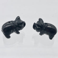 Load image into Gallery viewer, Carved Obsidian Pig Semi Precious Gemstone Bead Figurine! - PremiumBead Alternate Image 8
