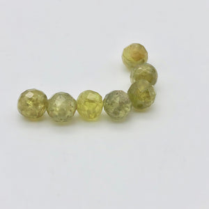 3 Green Grossular Garnet Faceted Round Beads, Green, 5.5mm, 3 beads, 5753 - PremiumBead Alternate Image 2