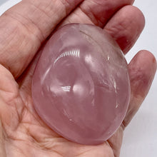 Load image into Gallery viewer, Rose Quartz Oval Meditation Worry Stone | 52x48x34 mm | Pink | 1 Stone |
