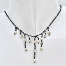 Load image into Gallery viewer, Unique Antiqued Freshwater Pearl Dangle Necklace 4234 - PremiumBead Alternate Image 2
