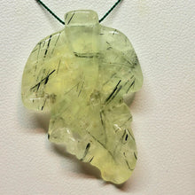 Load image into Gallery viewer, Druzy Hand Carved! Green Prehnite Leaf Brio Bead 9886G - PremiumBead Primary Image 1
