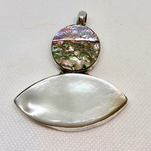 Load image into Gallery viewer, Mother of Pearl &amp; Abalone Shell Pendant - Glamorous! 4178 - PremiumBead Alternate Image 2
