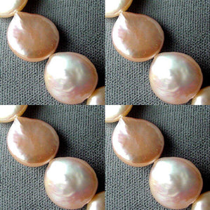 Natural Perfect Peach FW Coin Pearl Strand 104765 - PremiumBead Alternate Image 7