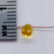 Load image into Gallery viewer, 1 Yellow Sapphire Faceted Briolette Bead (.45 to .52cts) 9667Af
