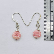 Load image into Gallery viewer, Rhodochrosite Sterling Silver Drop Earrings | 3/4&quot; Long | Pink | 1 Pair |
