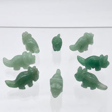 Load image into Gallery viewer, Dinosaur 2 Carved Aventurine Triceratops Beads | 22x12x7.5mm | Green - PremiumBead Alternate Image 10
