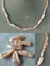 Load image into Gallery viewer, 2 Rare Natural Peach Biwa Style FW Pearl Beads 4452 - PremiumBead Primary Image 1
