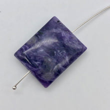 Load image into Gallery viewer, 32cts of Rare Rectangular Pillow Charoite Bead | 1 Beads | 24x19x7mm | 10872E - PremiumBead Alternate Image 8
